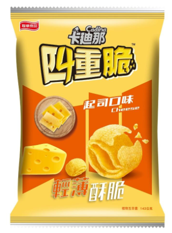 聯華卡迪那四重脆起司 Lianhwa Cadina Potato Chips Cheese flavor 142g