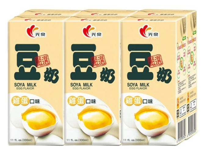 光泉雞蛋豆奶   Guang QuanSoy Bean Milk (330mlx6)